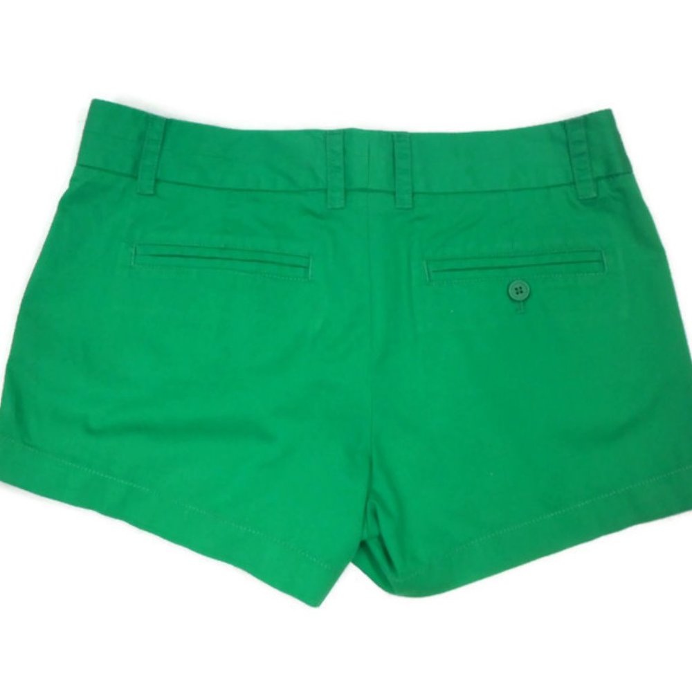 J Crew Girls Green Chino Shorts -14 - Picture 10 of 12
